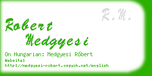 robert medgyesi business card